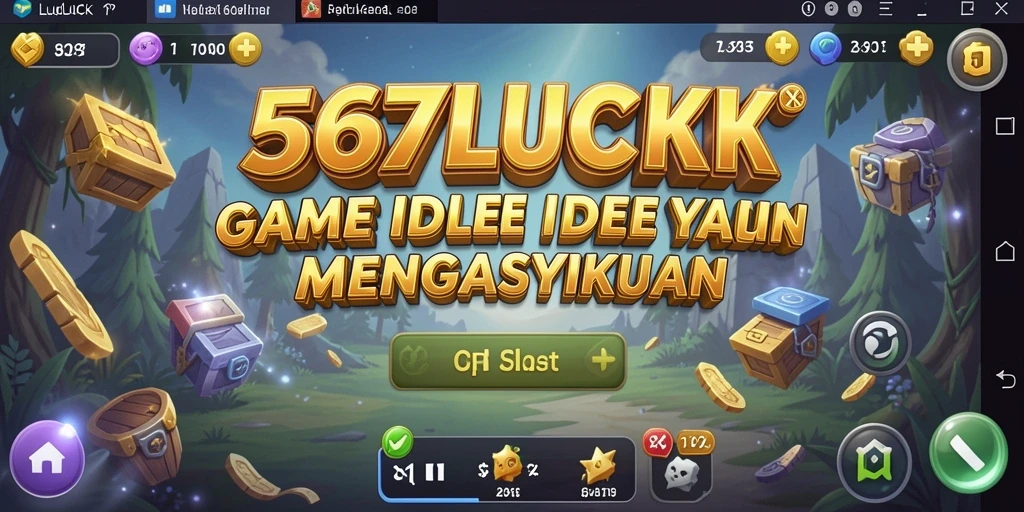 Tampilan menarik dari gameplay Idle 567LUCK dengan karakter beraksi.