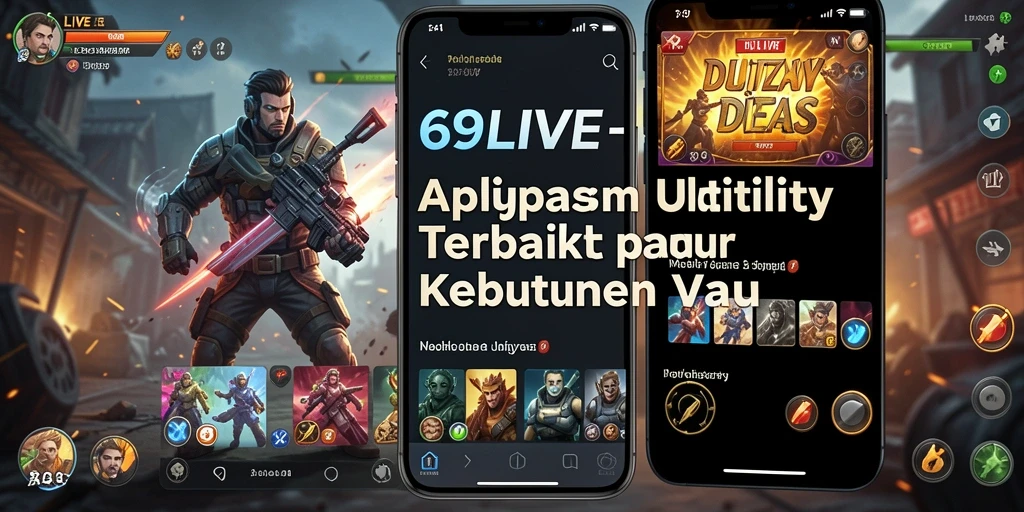 Tampilan antarmuka pengguna aplikasi 69LIVE yang sederhana dan intuitif.