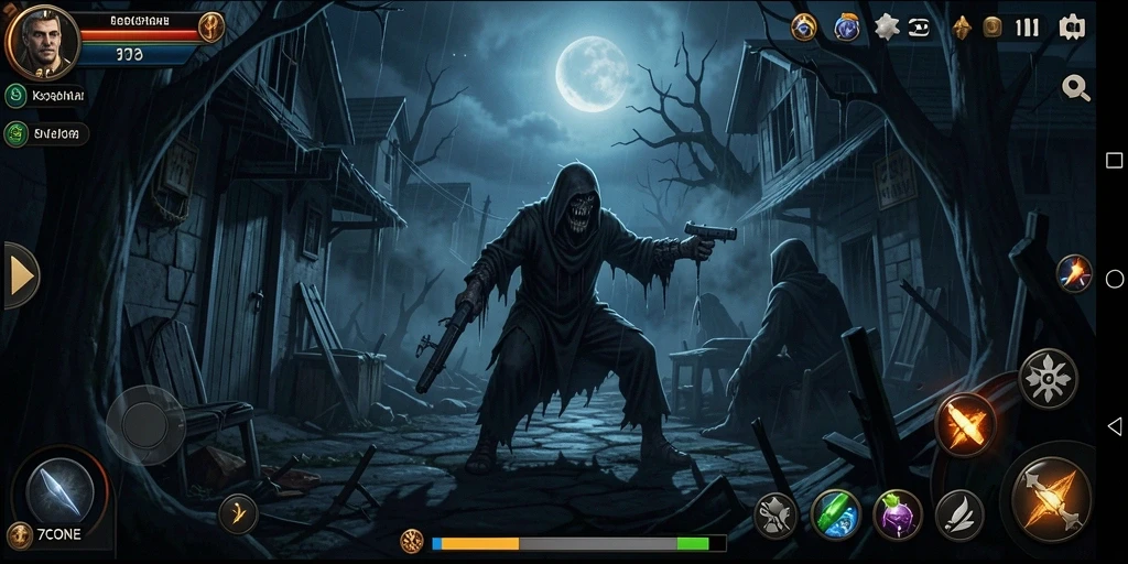 Gameplay menegangkan di dunia kegelapan 7CONE.