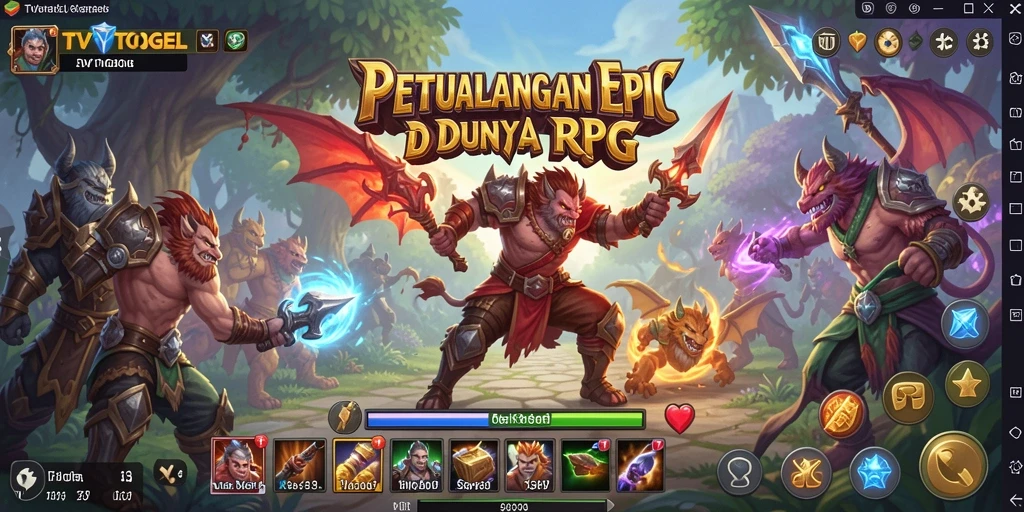Tampilan gameplay RPG yang seru dan mendebarkan dalam TVTOGEL.
